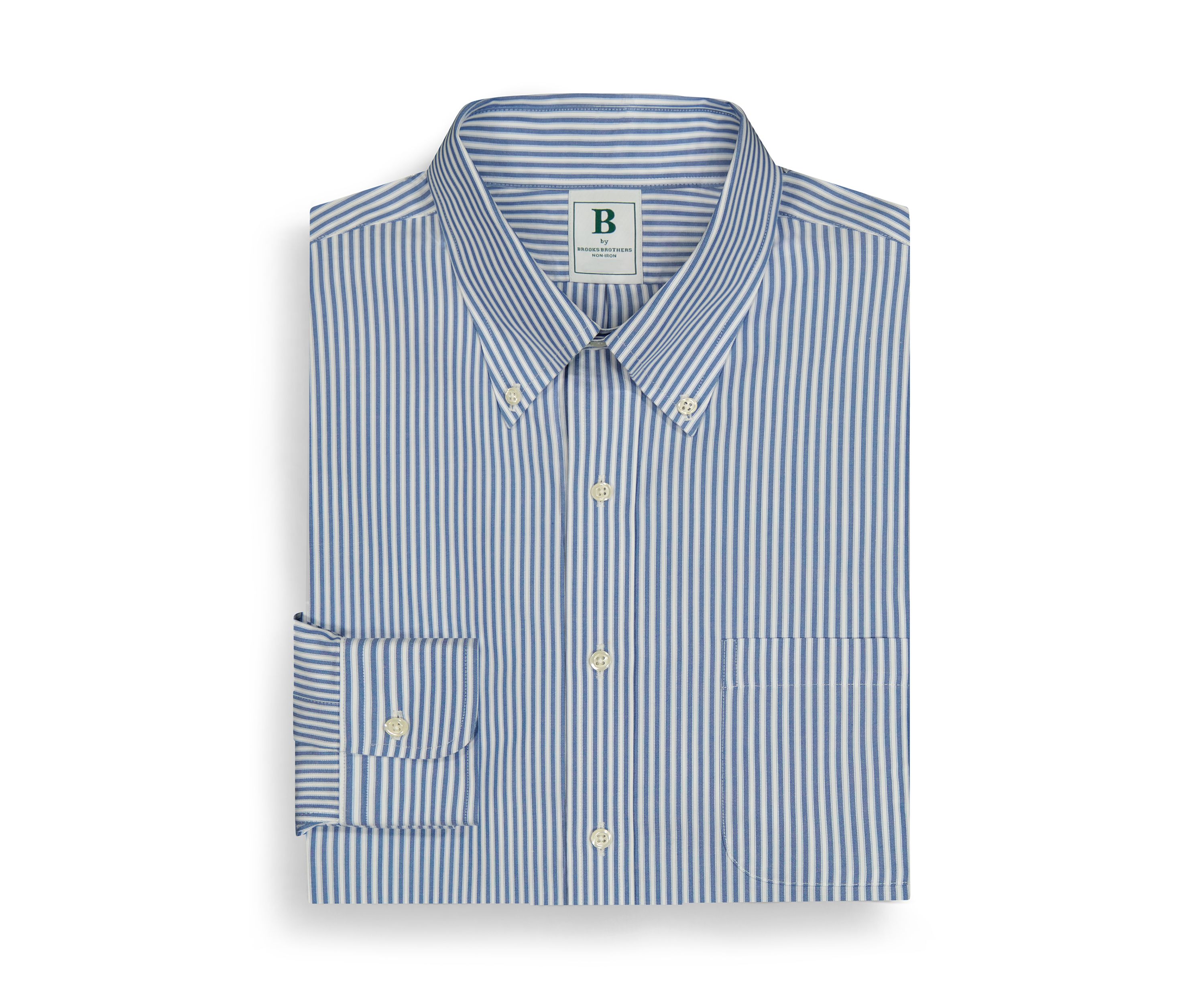 Regular Fit Non-Iron Stripe Dress Shirt