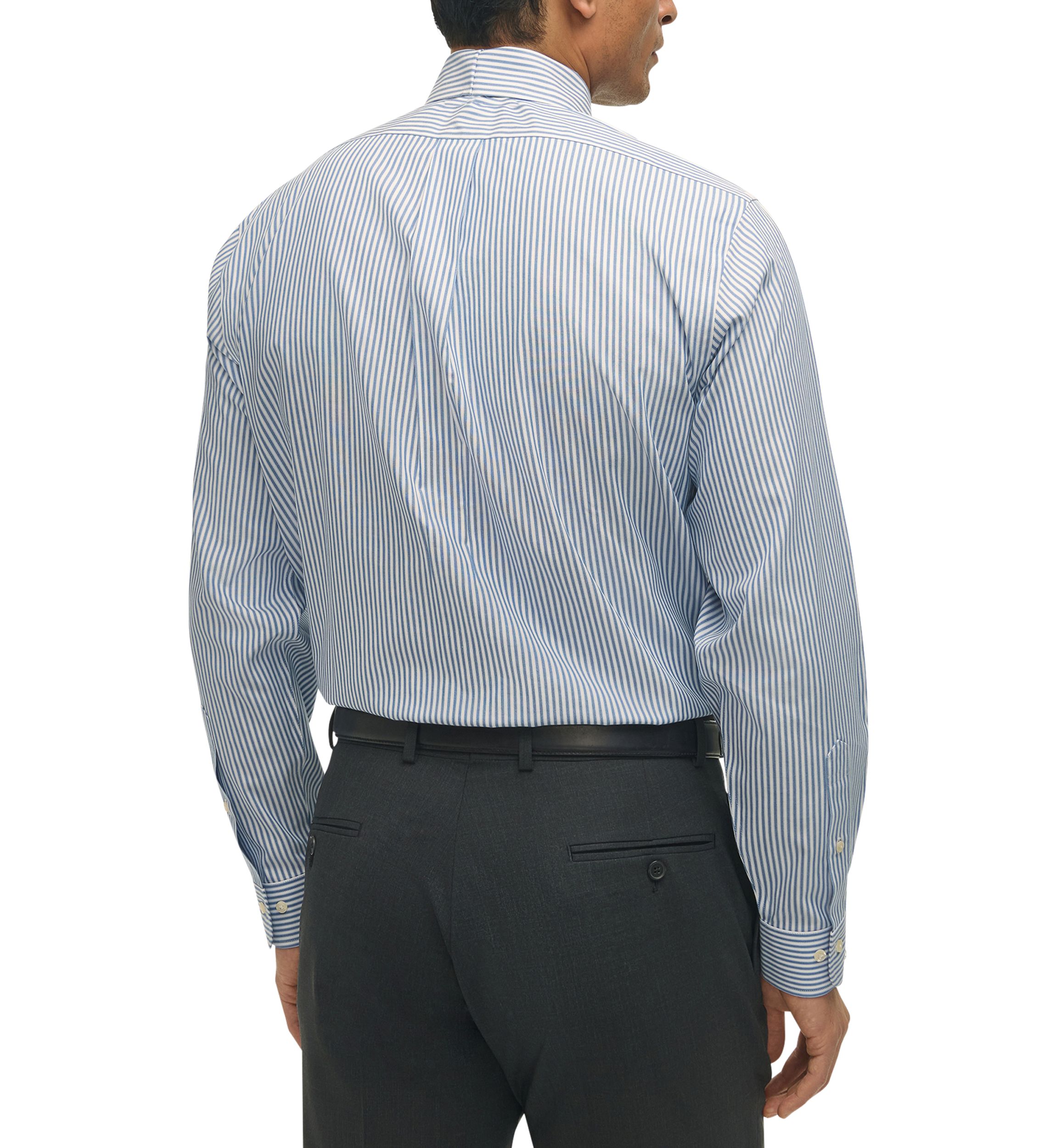 Regular Fit Non-Iron Stripe Dress Shirt
