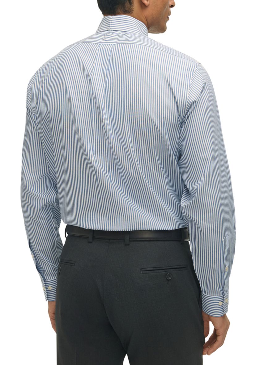 Regular Fit Non-Iron Stripe Dress Shirt