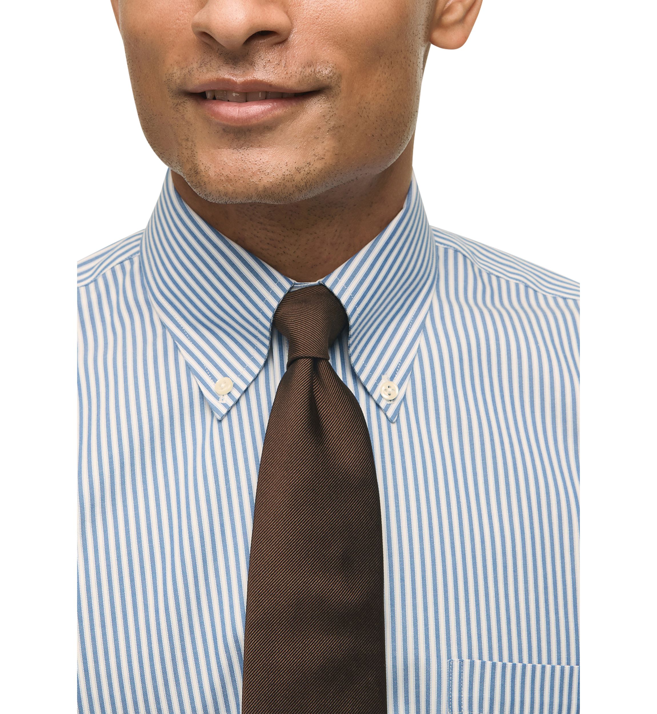 Regular Fit Non-Iron Stripe Dress Shirt