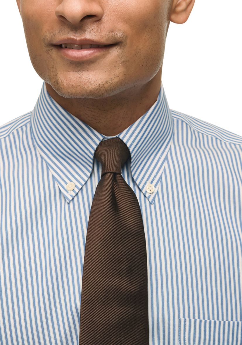 Regular Fit Non-Iron Stripe Dress Shirt