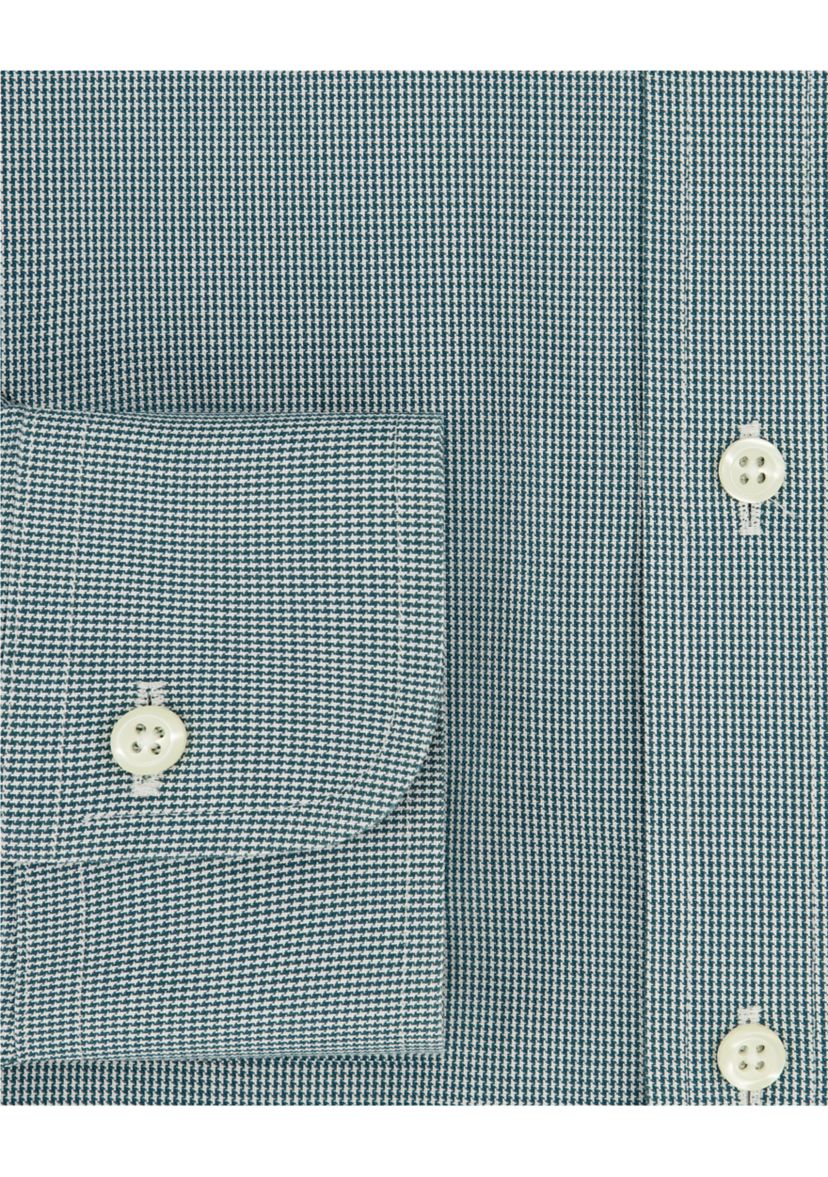 Regular Fit Non-Iron Micro-Houndstooth Dress Shirt