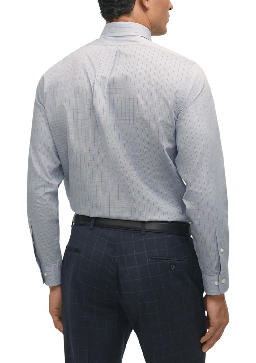  Regular Fit Non-Iron Grid Check Dress Shirt