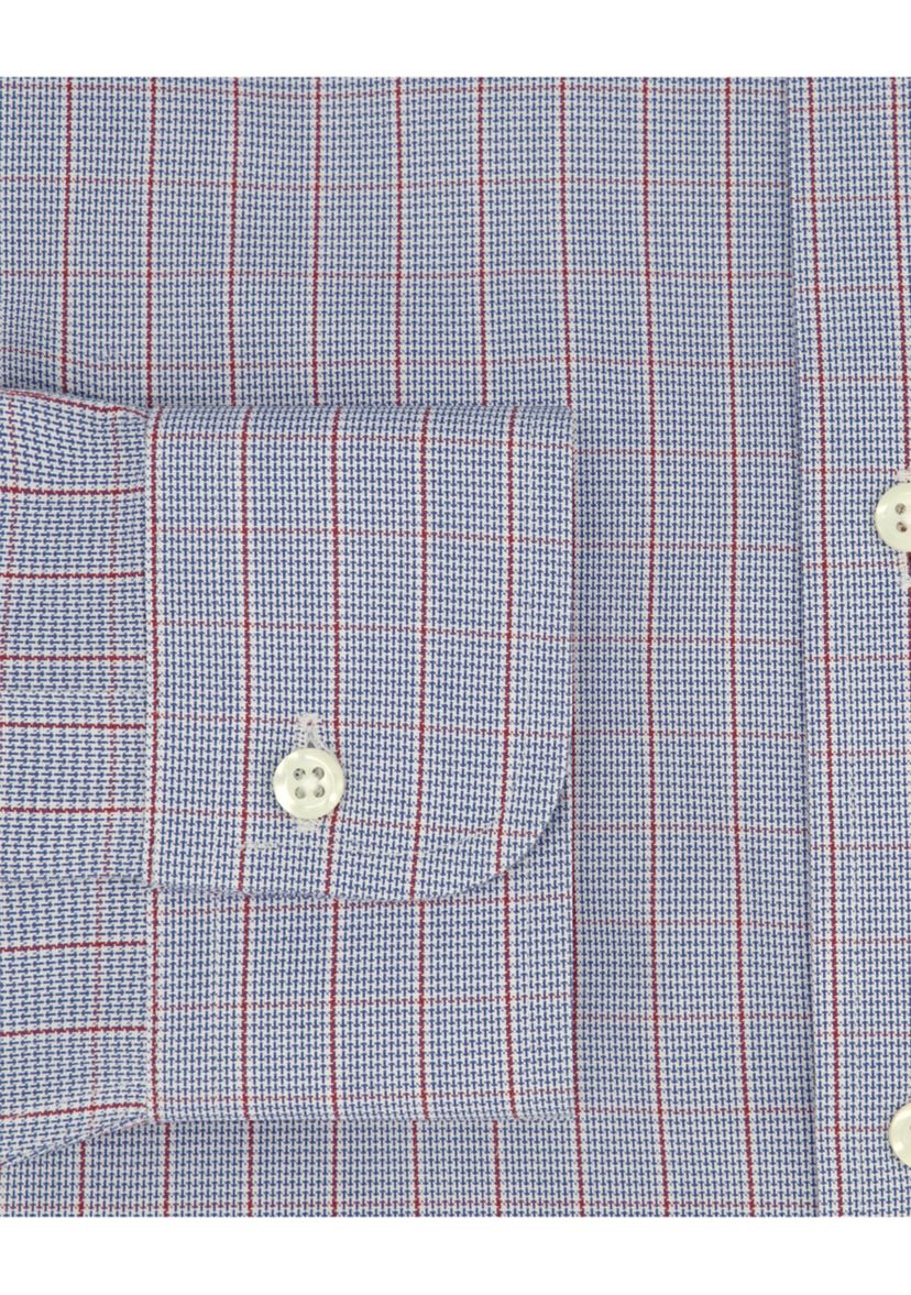  Regular Fit Non-Iron Grid Check Dress Shirt
