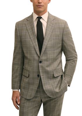B by Brooks Brothers Men's Over Check Jacket