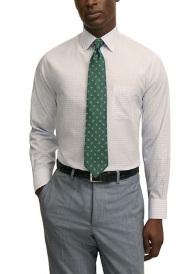 B by Brooks Brothers Men's Non-Iron Spread Collar Broadcloth Dress Shirt