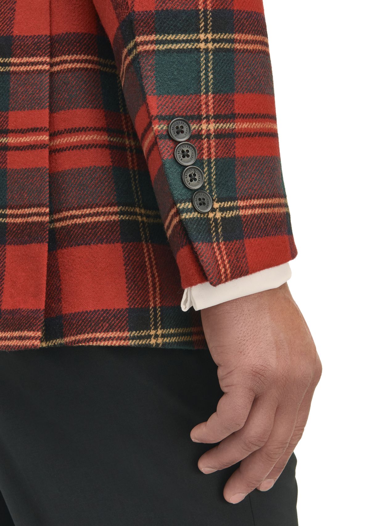 Tartan Wool Stretch Classic Fit Sportcoat