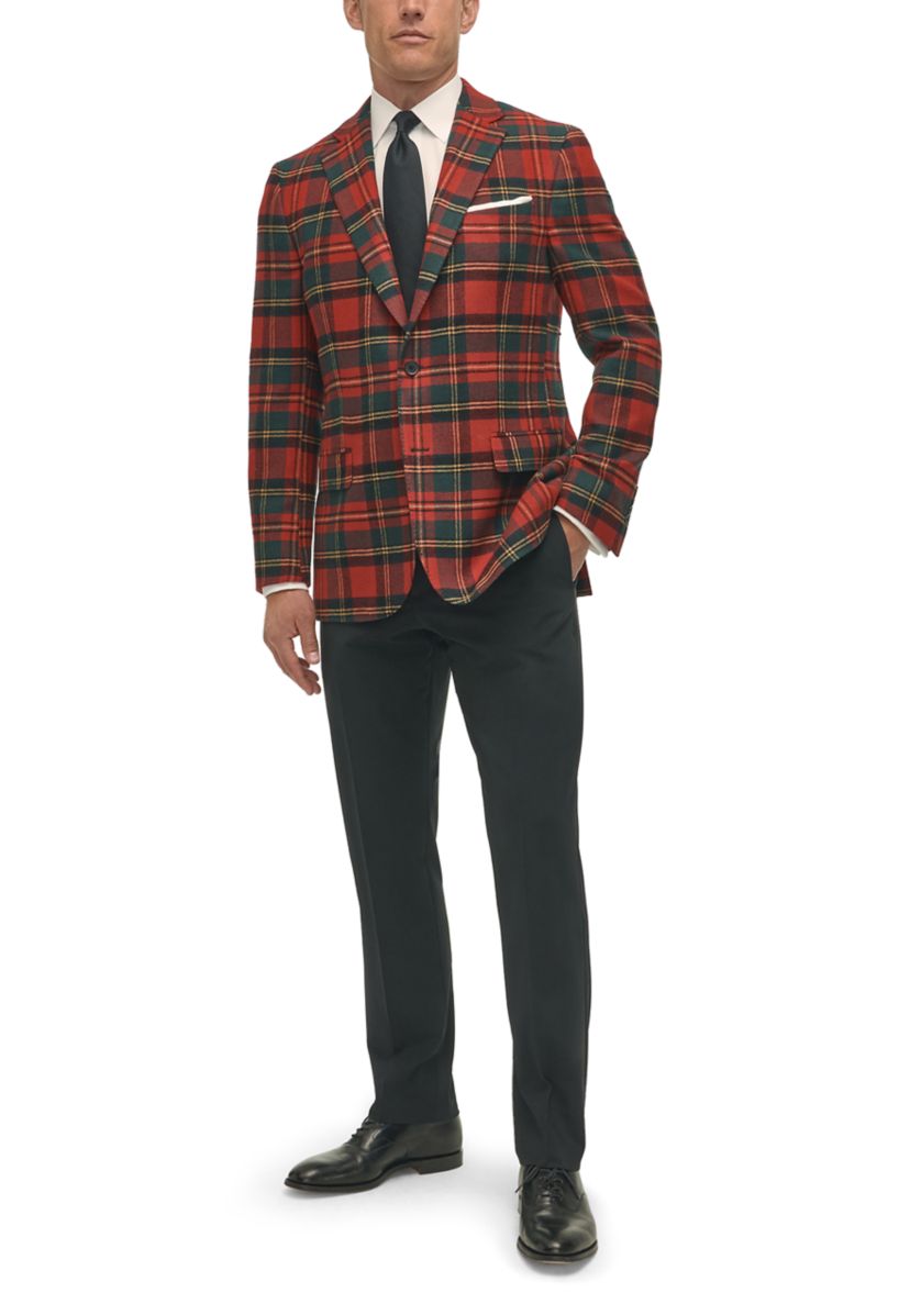 Tartan Wool Stretch Classic Fit Sportcoat