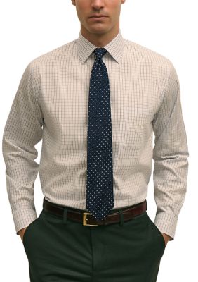 B by Brooks Brothers Men's Regular Fit Non-Iron Spread Collar Dress Shirt