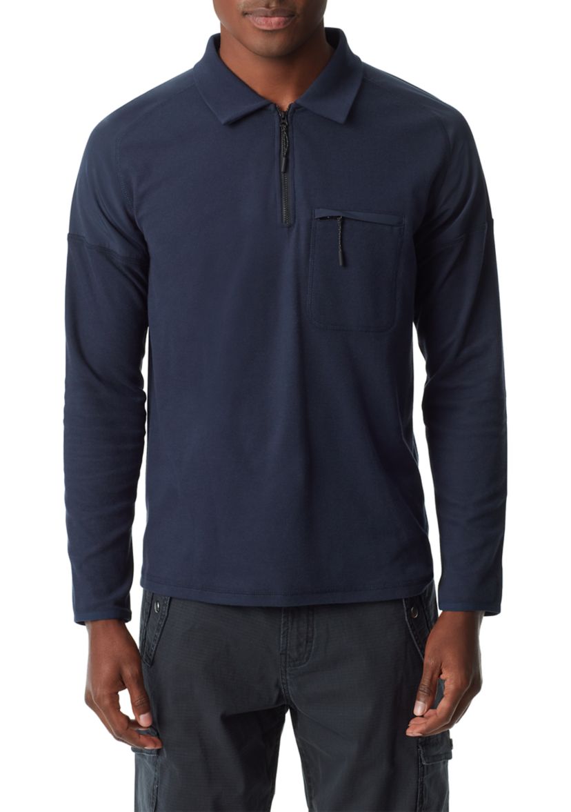 Mens Long Sleeve Piqué Polo Shirt