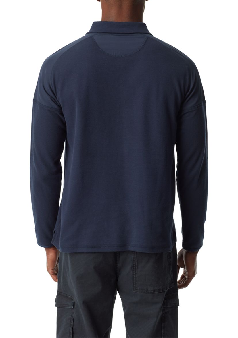 Mens Long Sleeve Piqué Polo Shirt