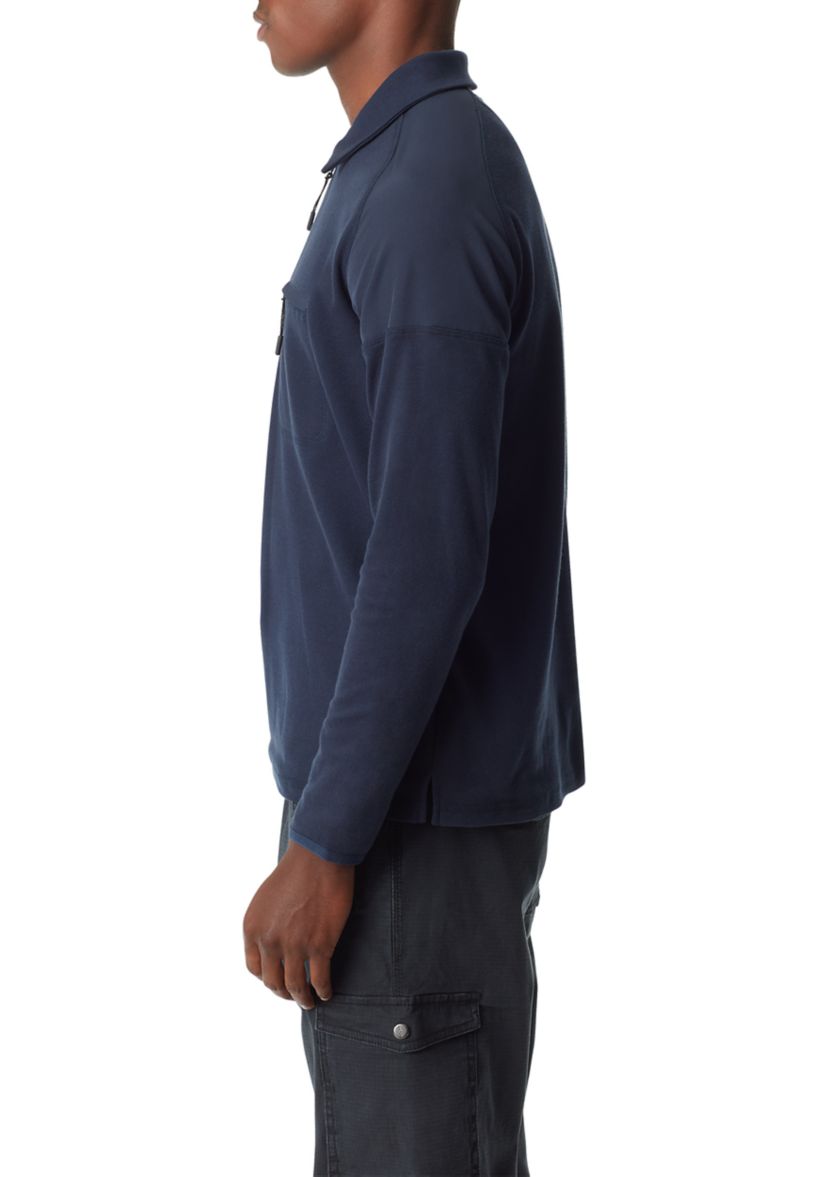 Mens Long Sleeve Piqué Polo Shirt