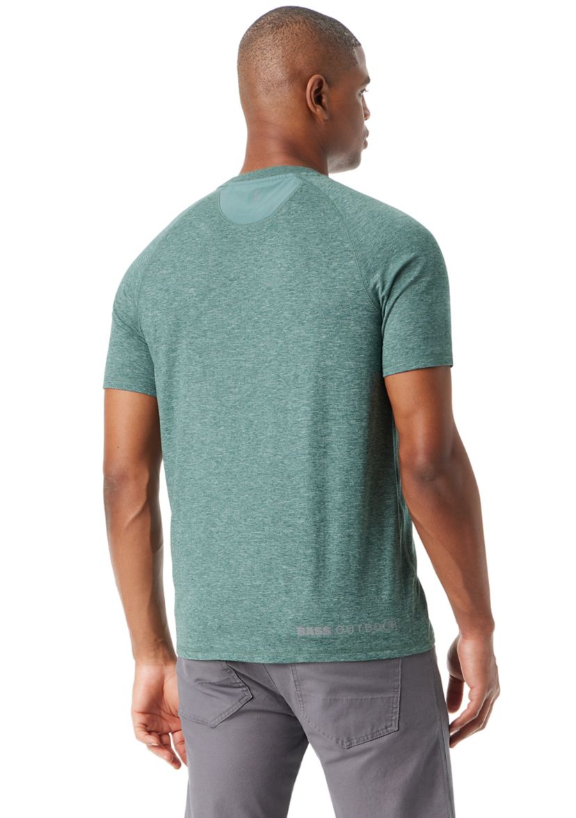 Mens Short Sleeve Micro Tech Performance T-Shirt