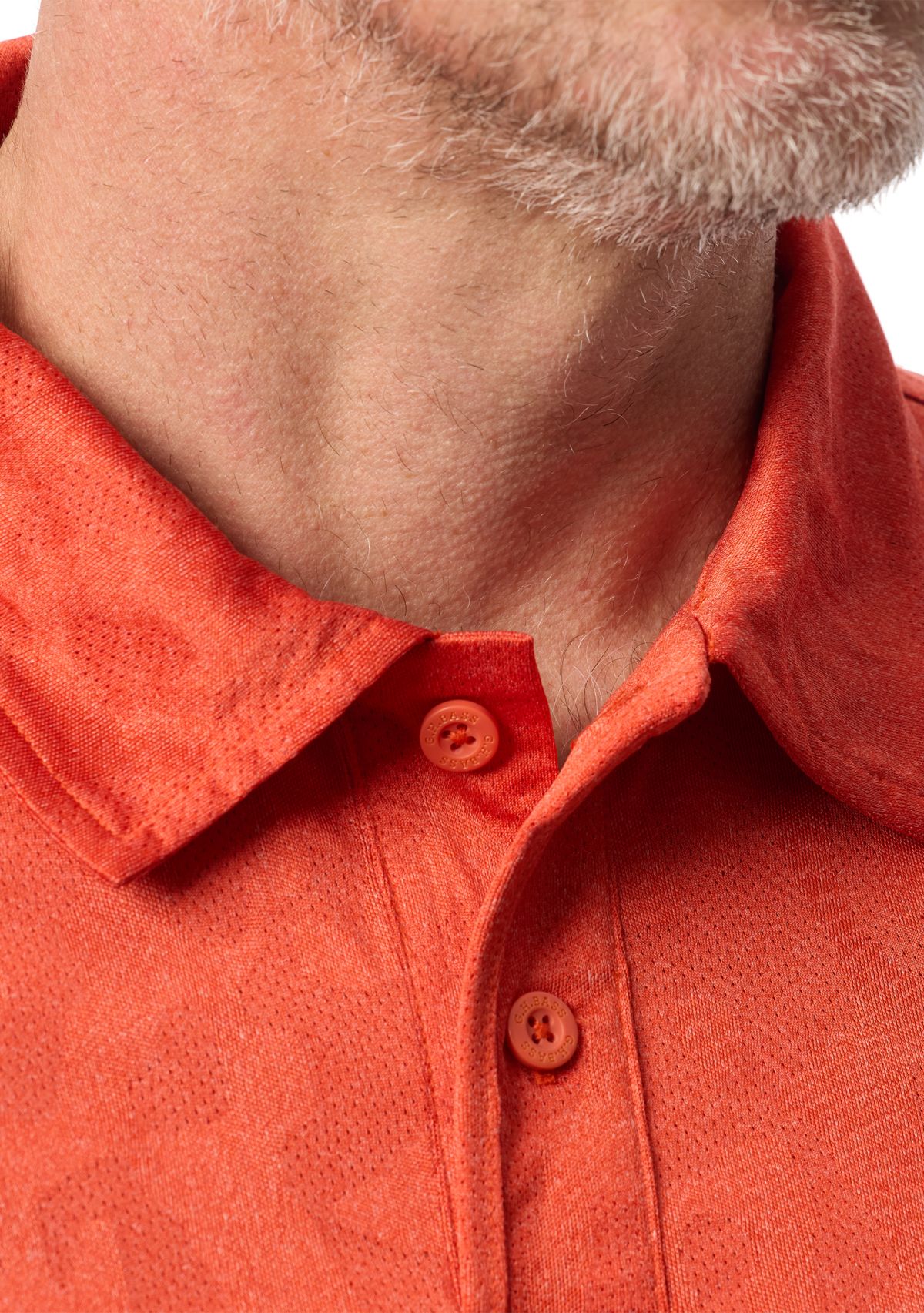 Mens Jacquard Camo Polo Shirt