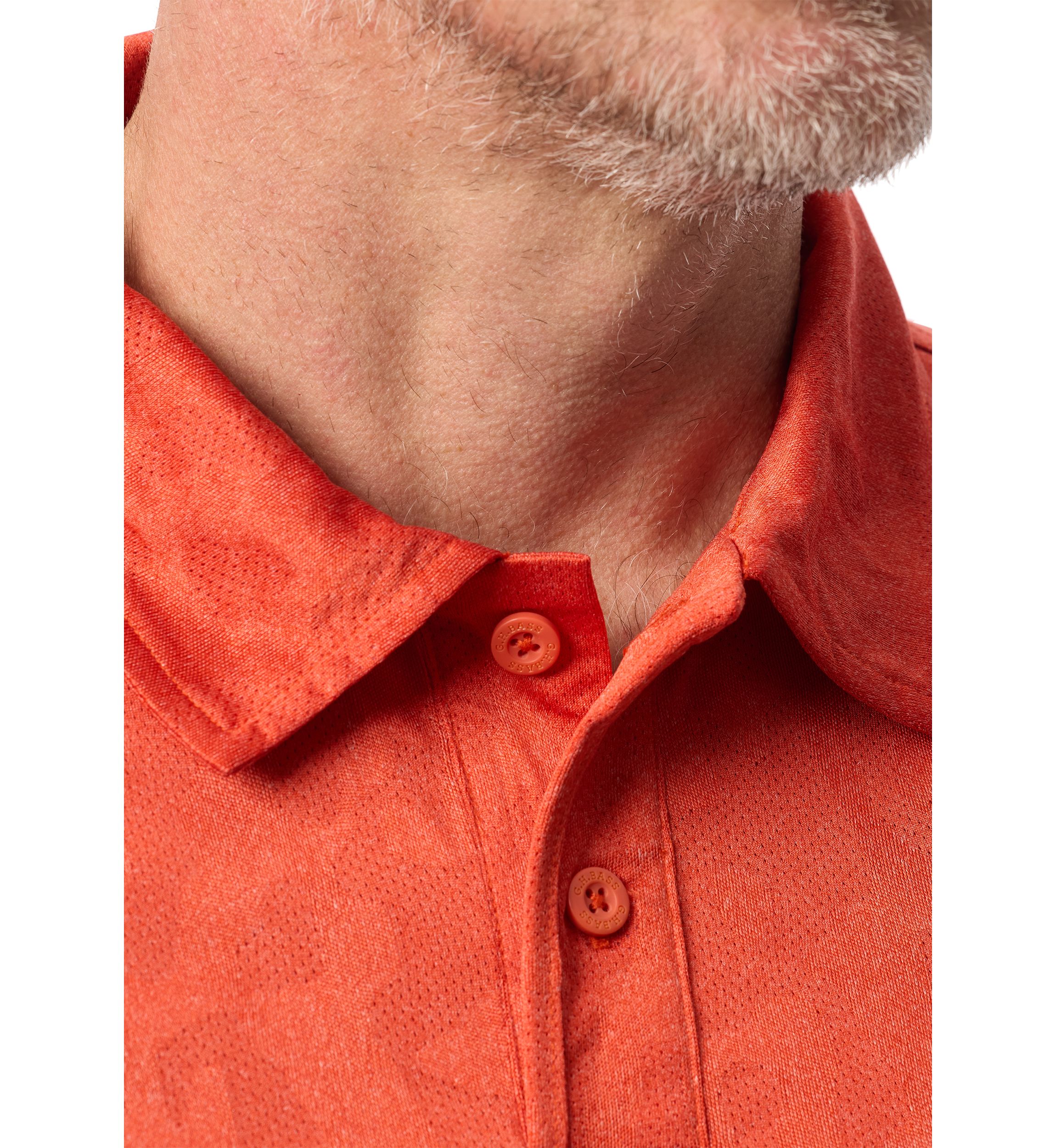 Mens Jacquard Camo Polo Shirt