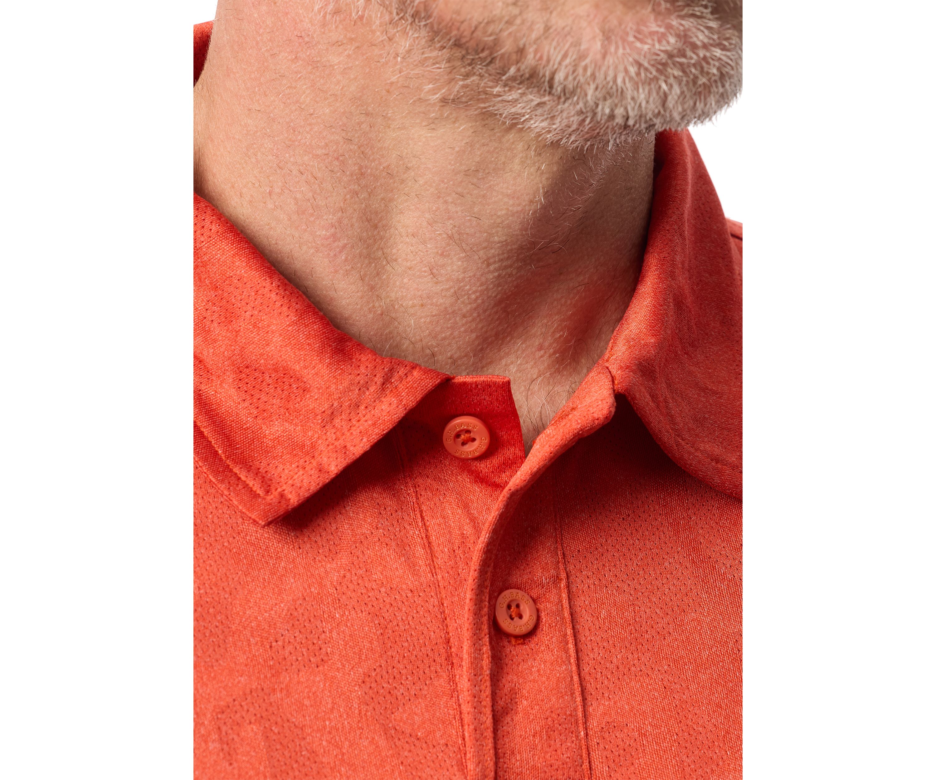 Mens Jacquard Camo Polo Shirt