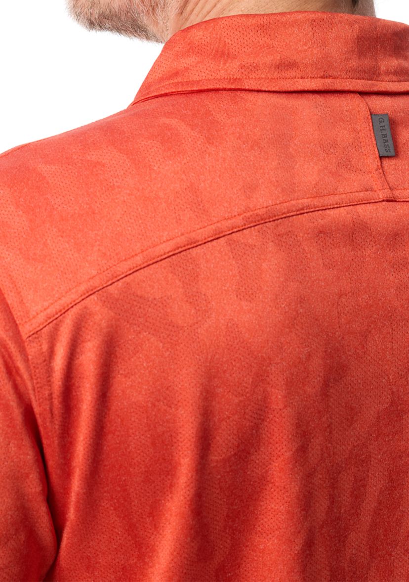 Mens Jacquard Camo Polo Shirt