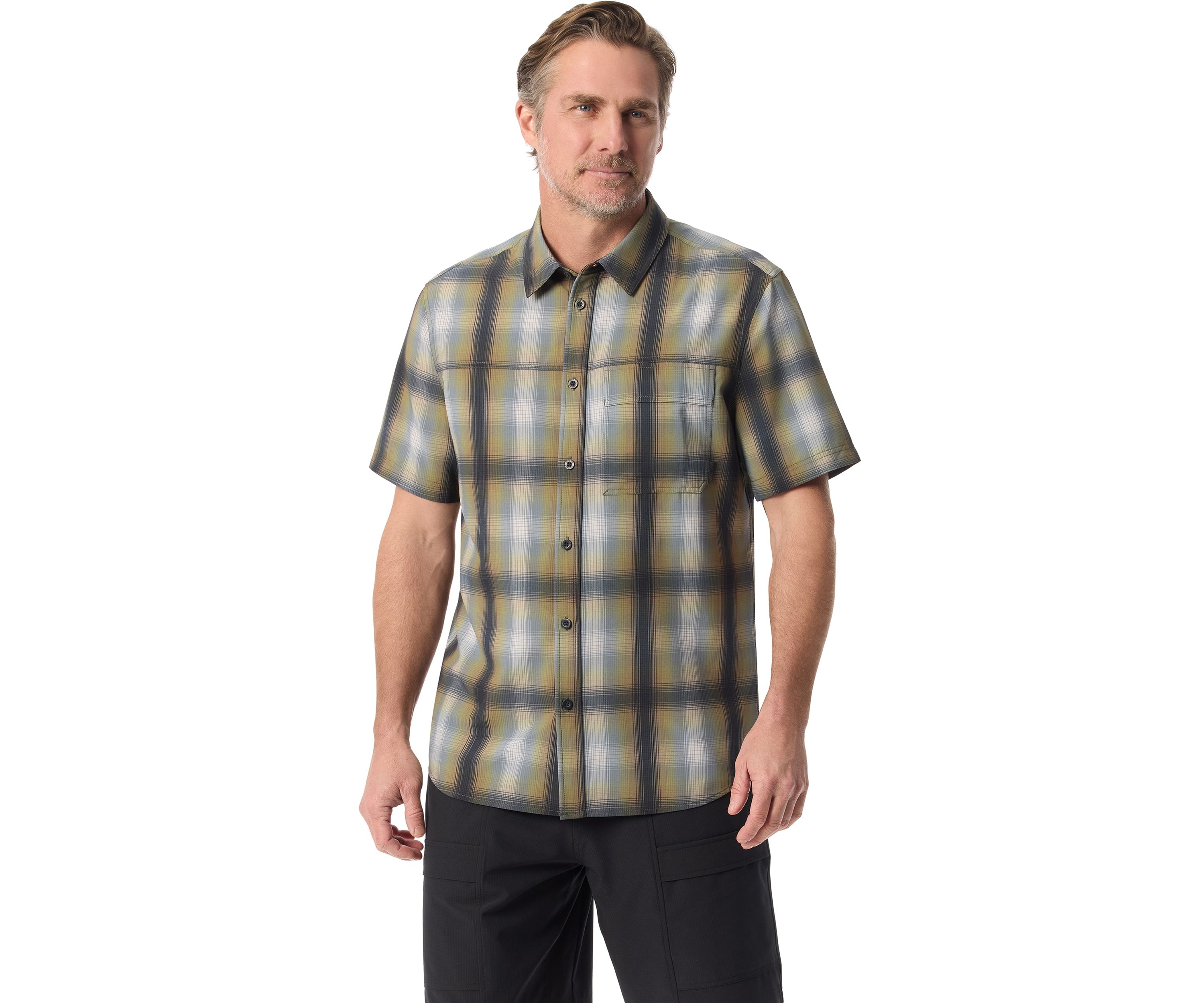 Mens Plaid Printed Shirt