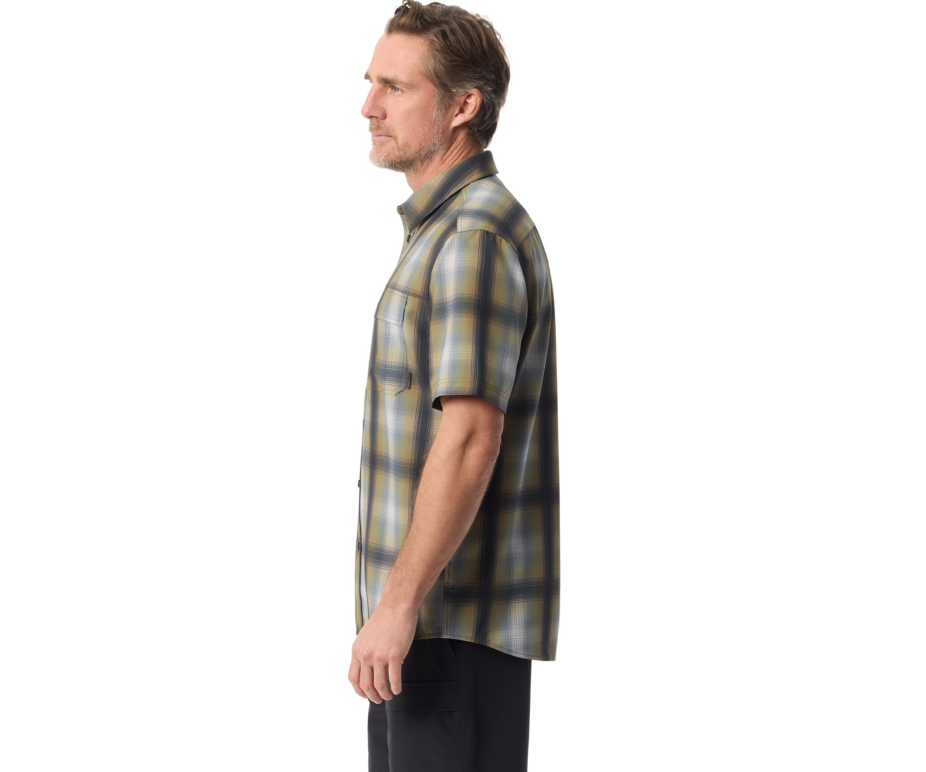 Mens Plaid Printed Shirt