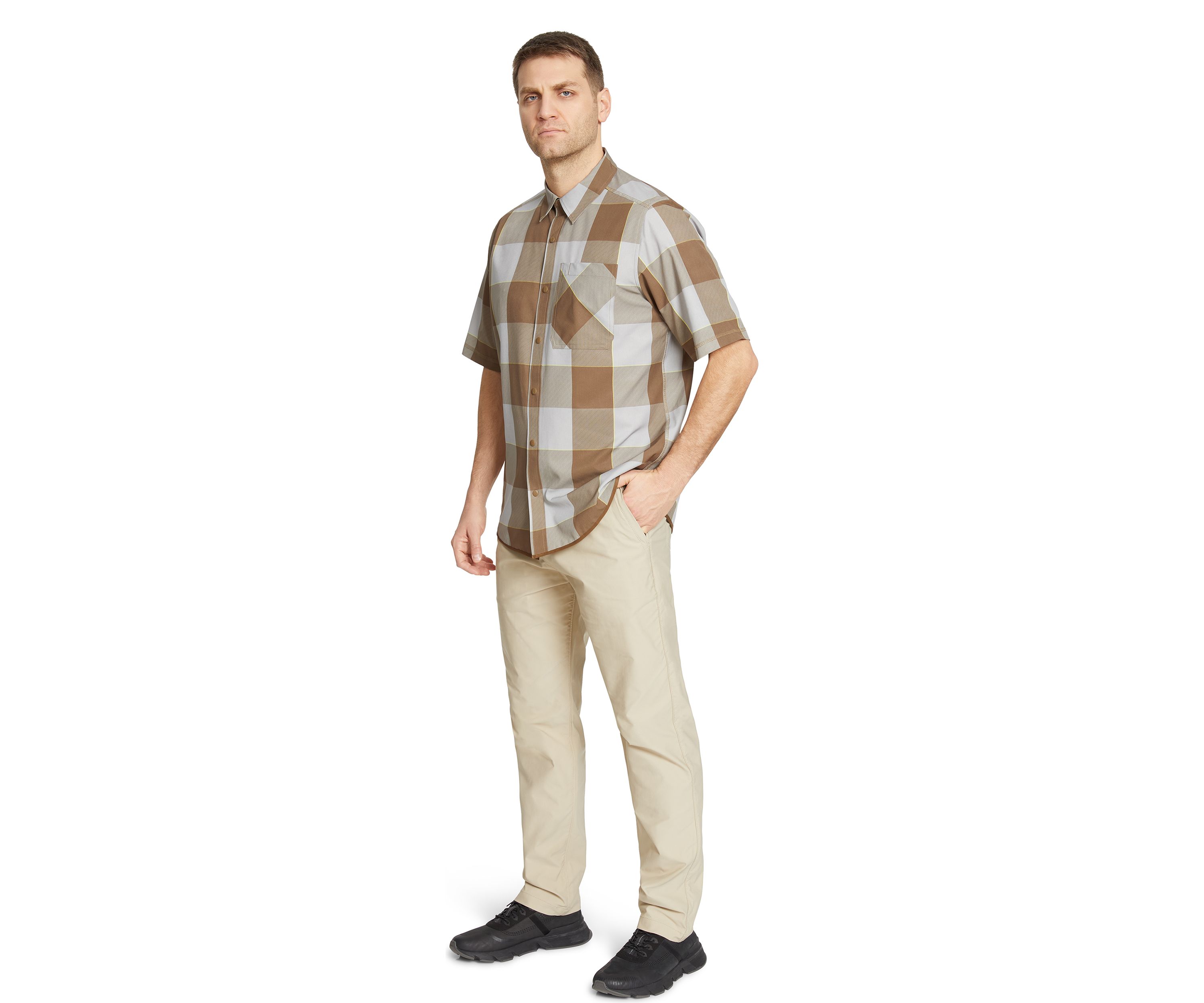  Short Sleeve Plaid Shirt 