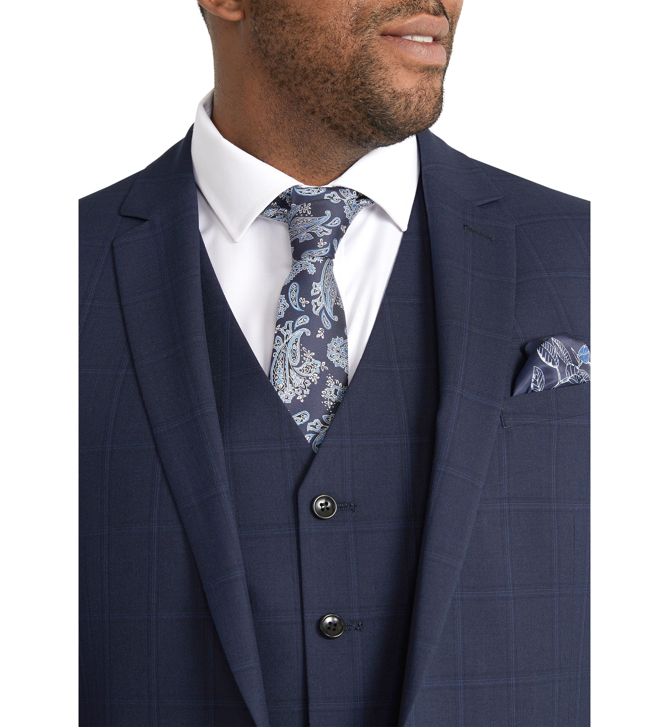 Big & Tall Damon Check Suit Jacket
