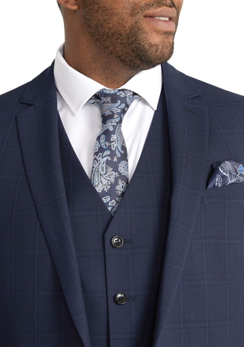 Big & Tall Damon Check Waistcoat