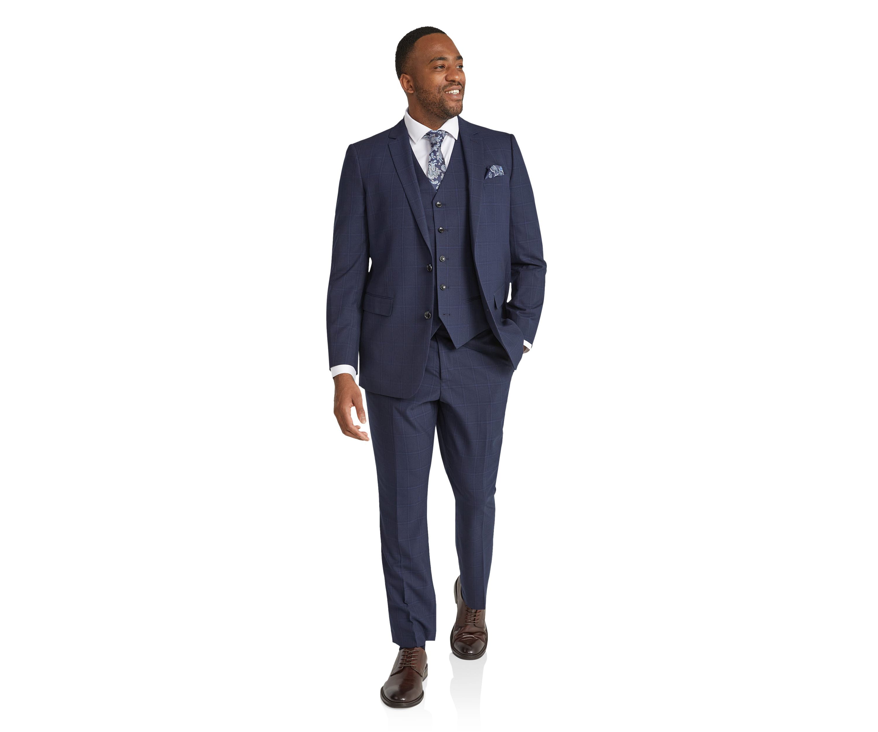 Big & Tall Damon Check Waistcoat