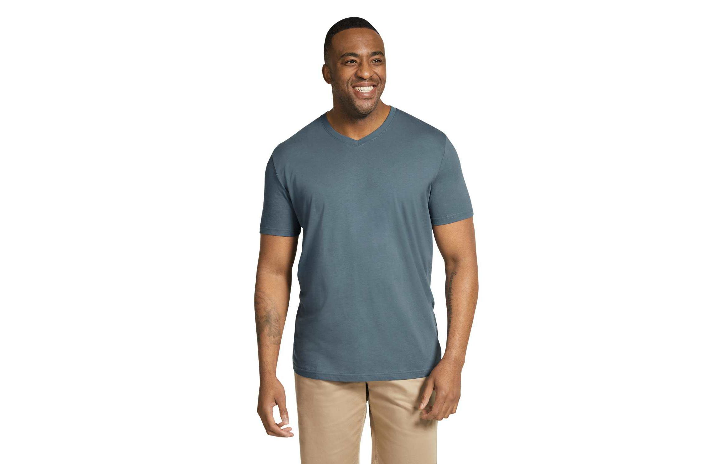 Big & Tall Essential V Neck Tee
