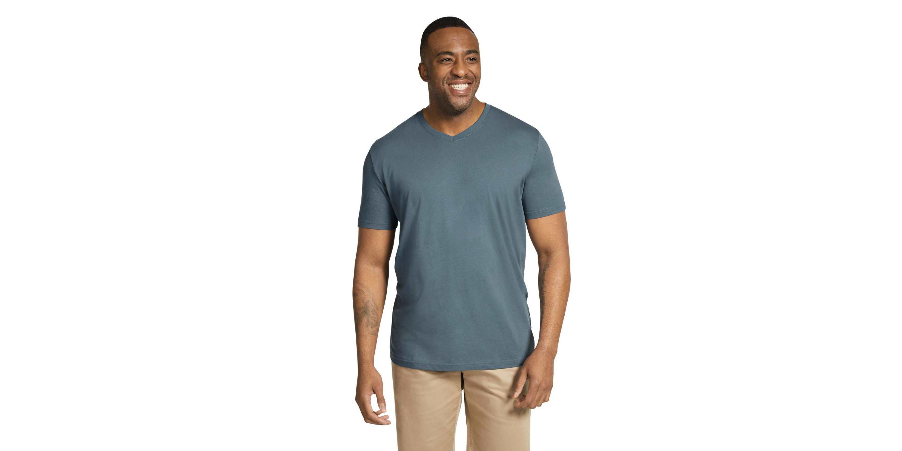 Big & Tall Essential V Neck Tee