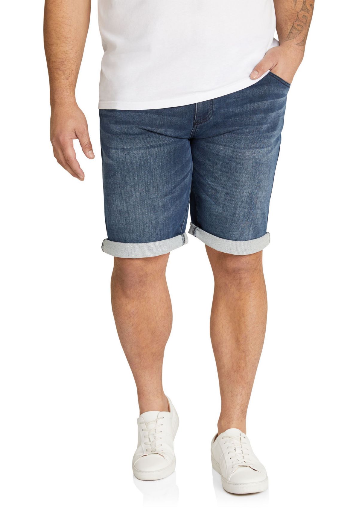 Big & Tall Deran Knit Denim Short