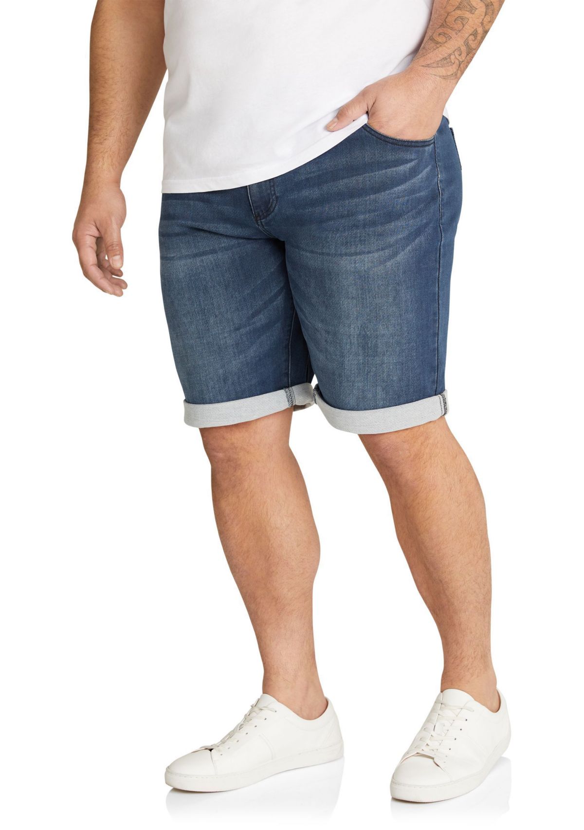 Big & Tall Deran Knit Denim Short