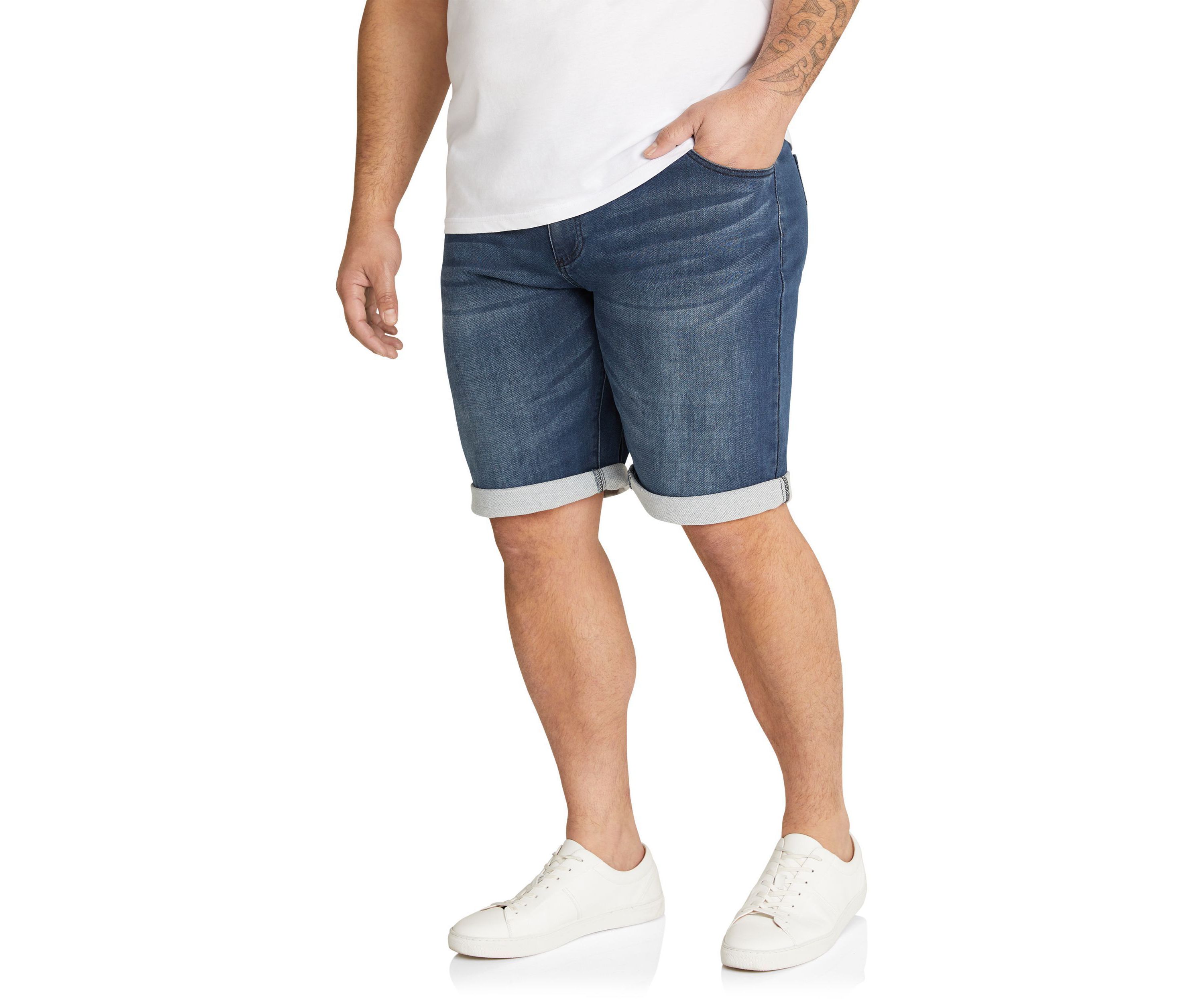 Big & Tall Deran Knit Denim Short
