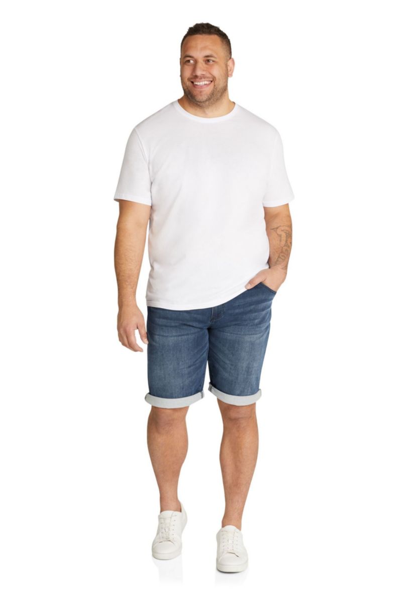 Big & Tall Deran Knit Denim Short