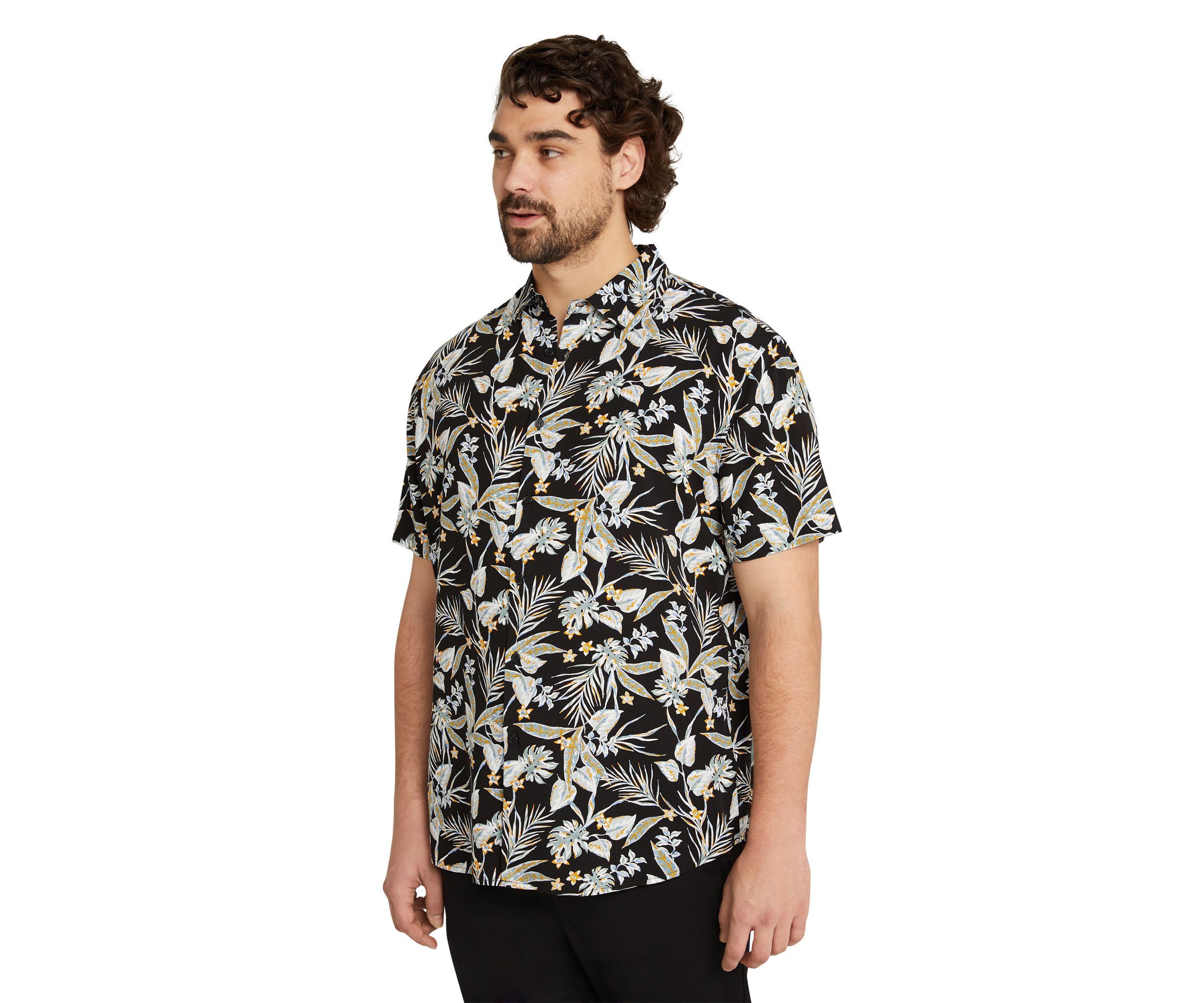 Big & Tall Tropics Print Shirt