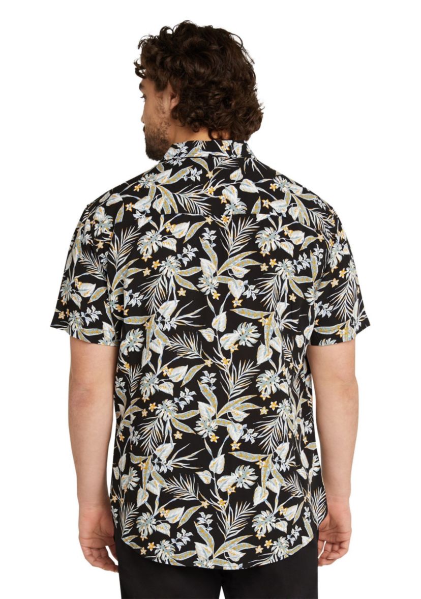 Big & Tall Tropics Print Shirt