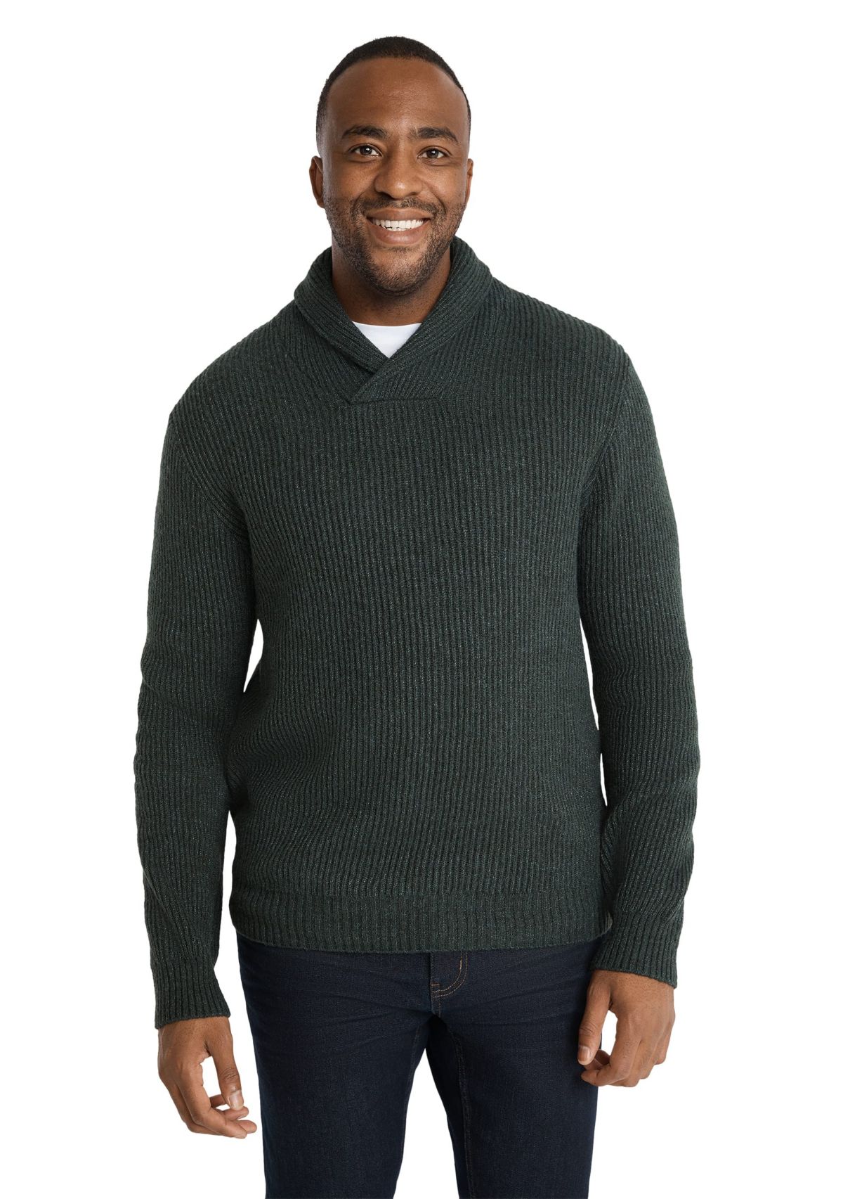 Big & Tall Porter Shawl Neck Sweater