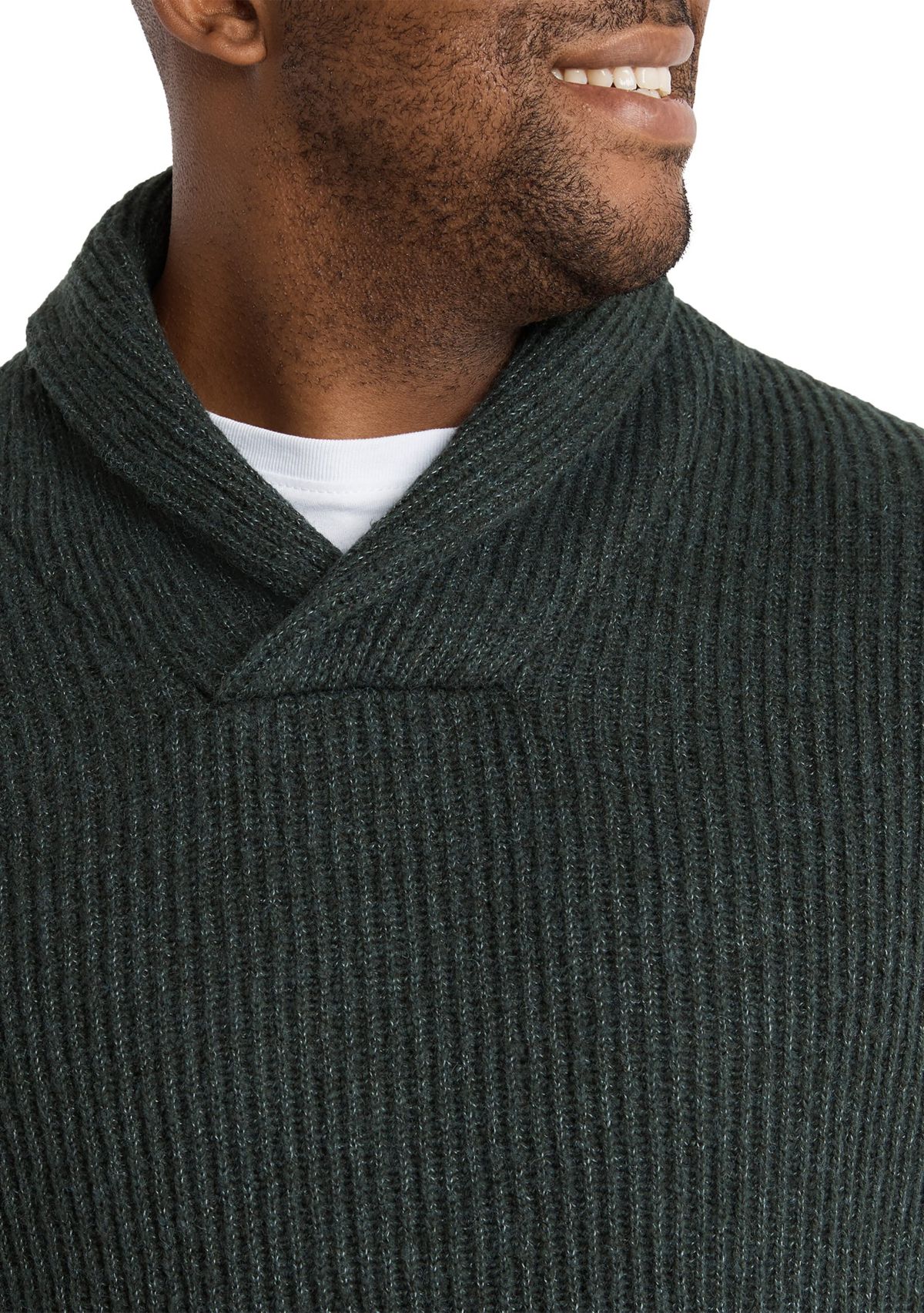 Big & Tall Porter Shawl Neck Sweater