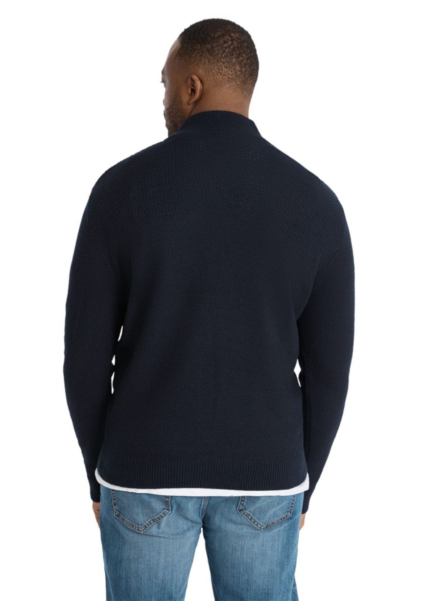 Big & Tall Gibson Cable Half Zip Sweater