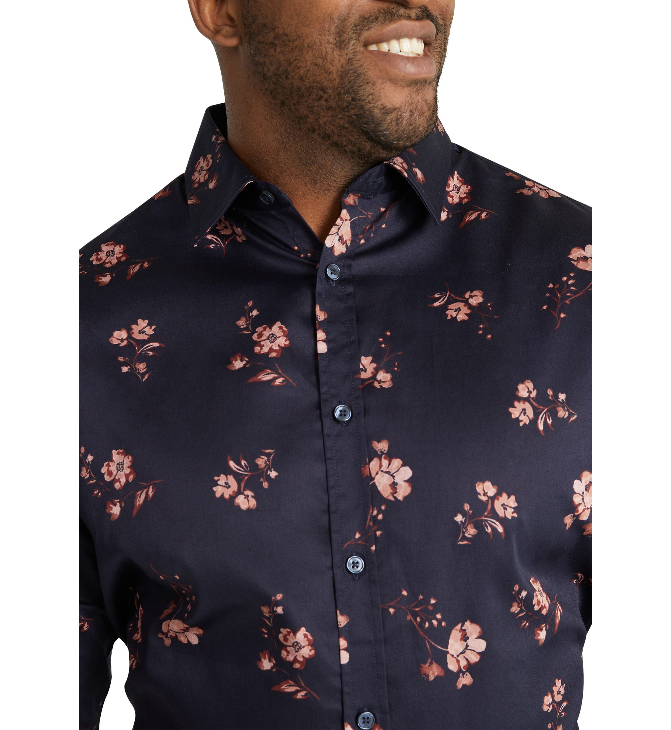 Big & Tall Clayton Floral Print Shirt