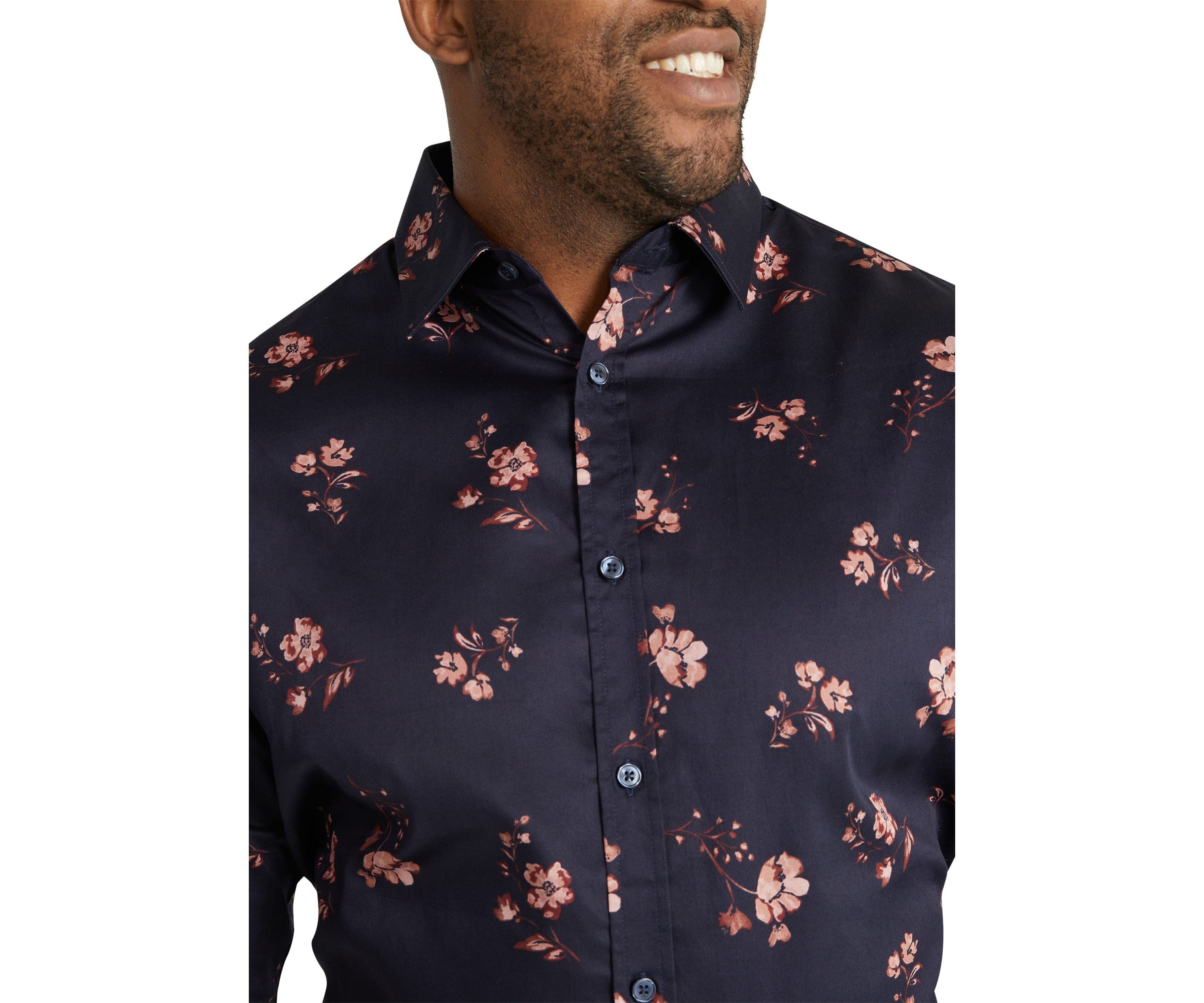 Big & Tall Clayton Floral Print Shirt