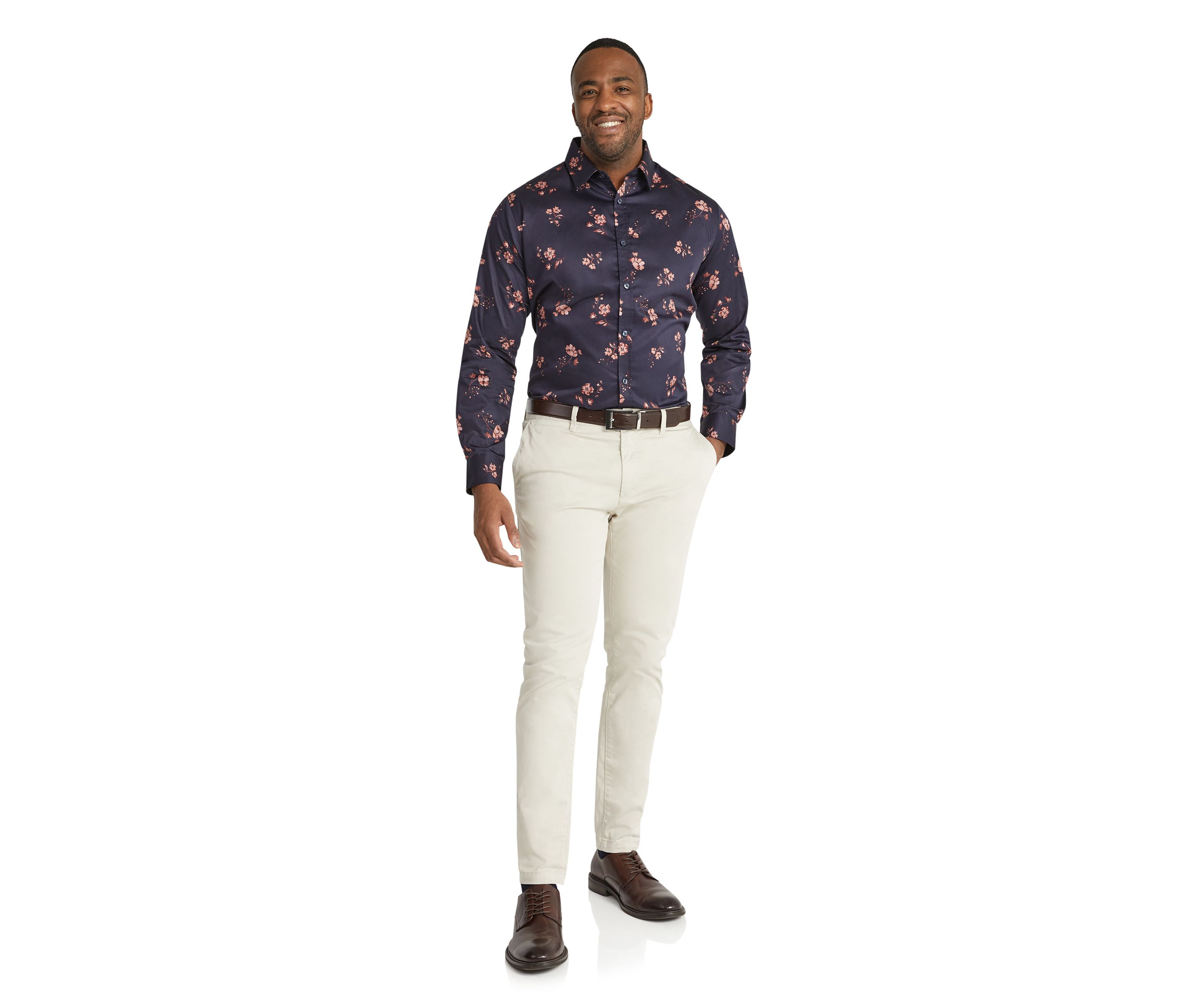 Big & Tall Clayton Floral Print Shirt