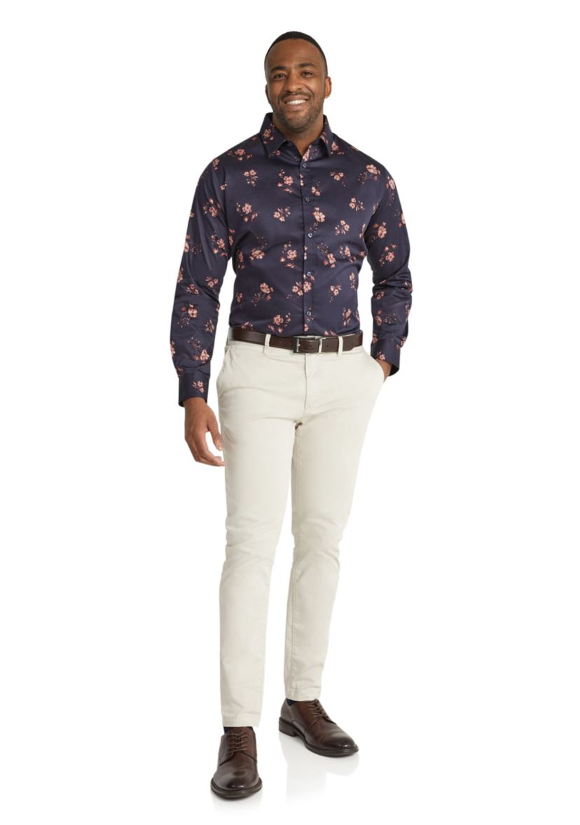 Big & Tall Clayton Floral Print Shirt