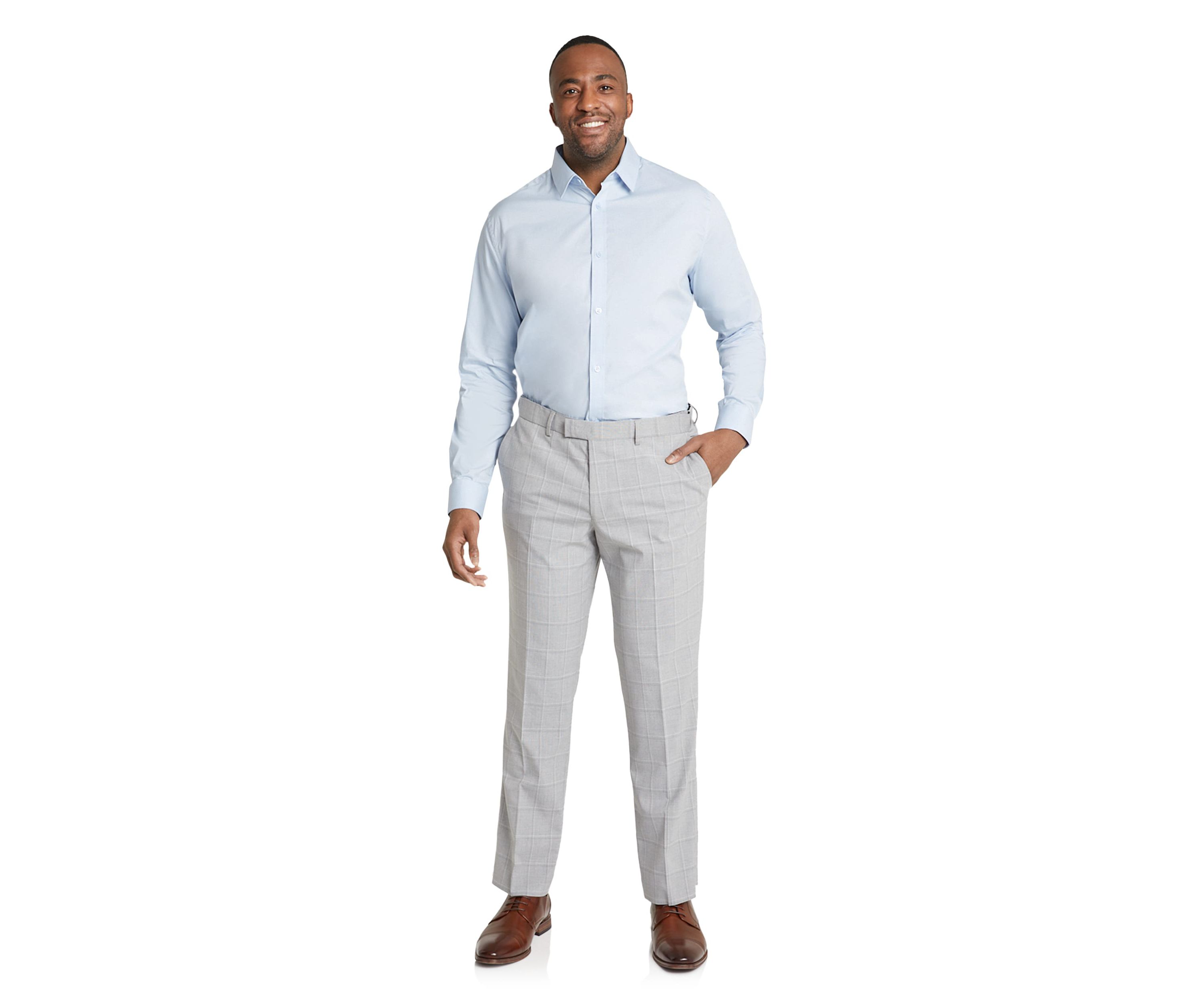 Big & Tall Johnny Bigg Mens Cavill Check Dress Pant