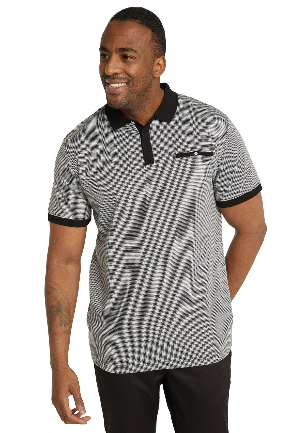 Big & Tall Colby Jacquard Polo Shirt