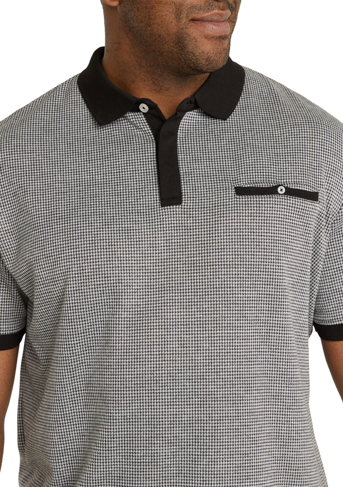 Big & Tall Colby Jacquard Polo Shirt