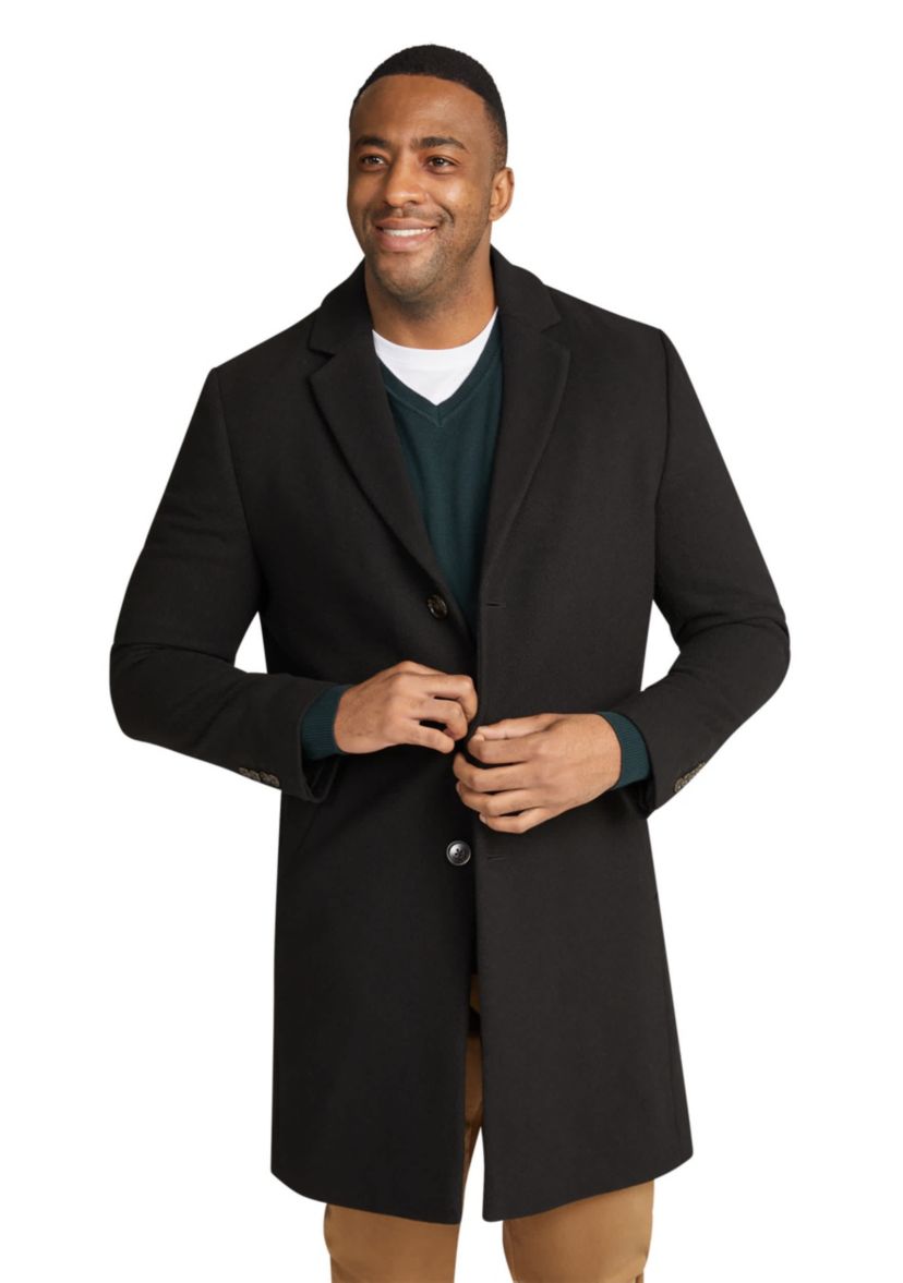 Big & Tall Xavier Wool Blend Overcoat