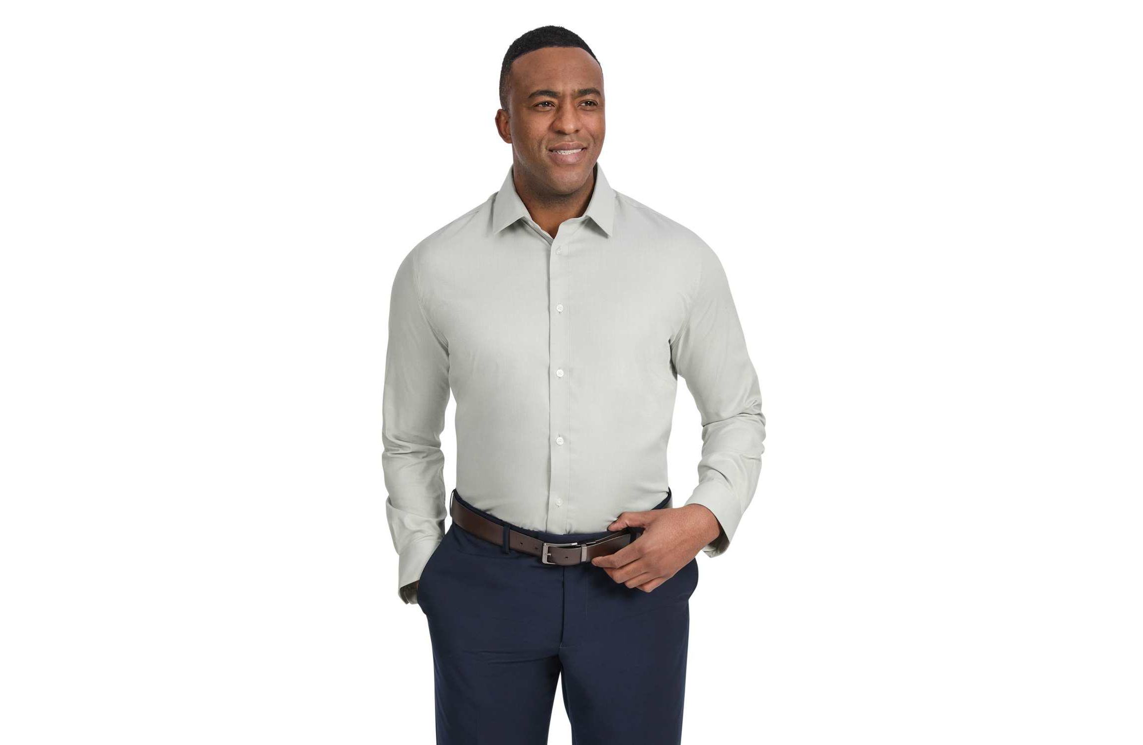 big and tall designer dress shirts Johnny Bigg & Johnny Bigg Coolmax Stretch Shirt perfected over decades VIPFLASH24 Formal Grace Bias Cut Dress Size:US 22W