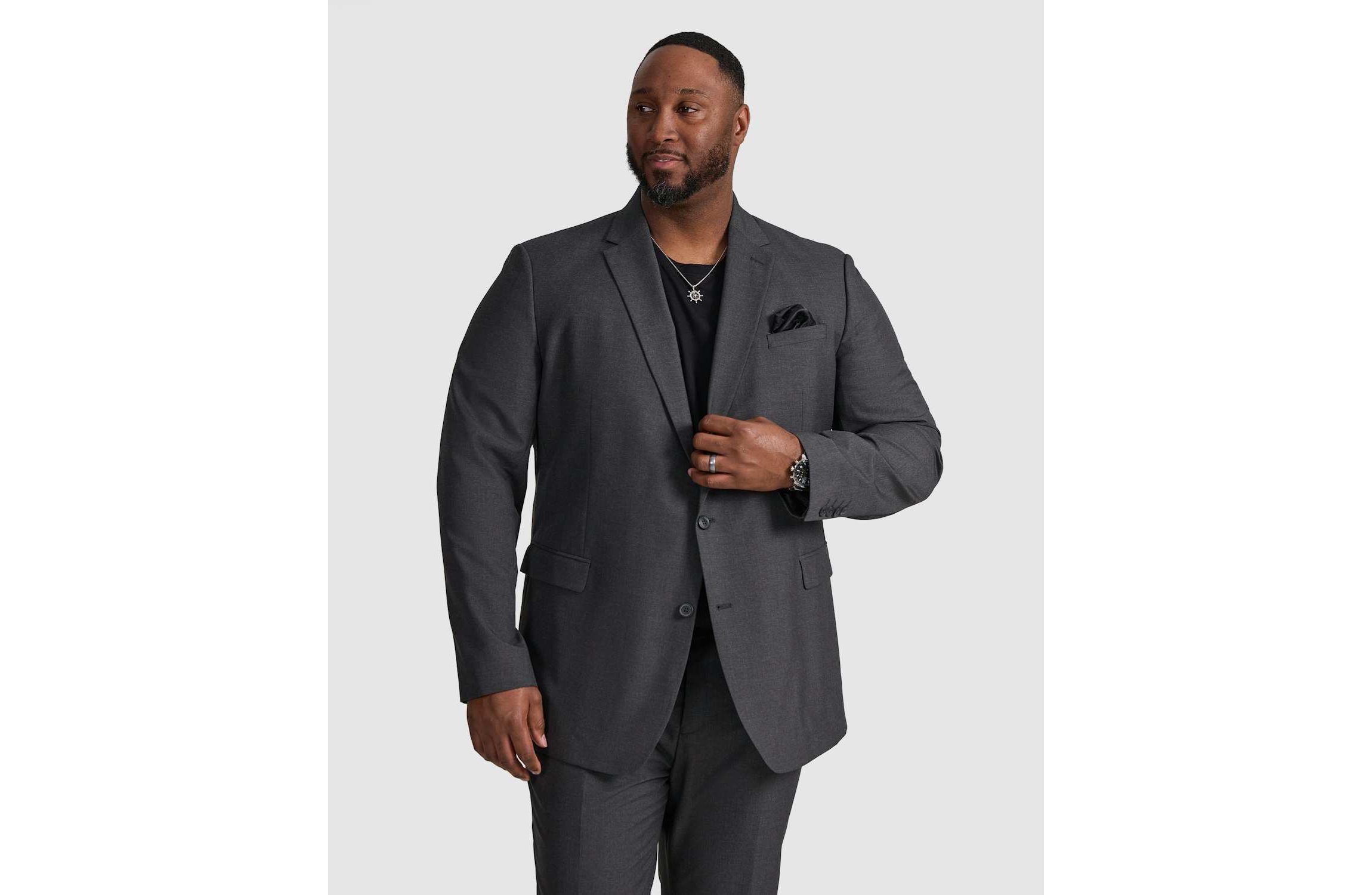 Big & Tall Raymond 2 Button Suit Jacket