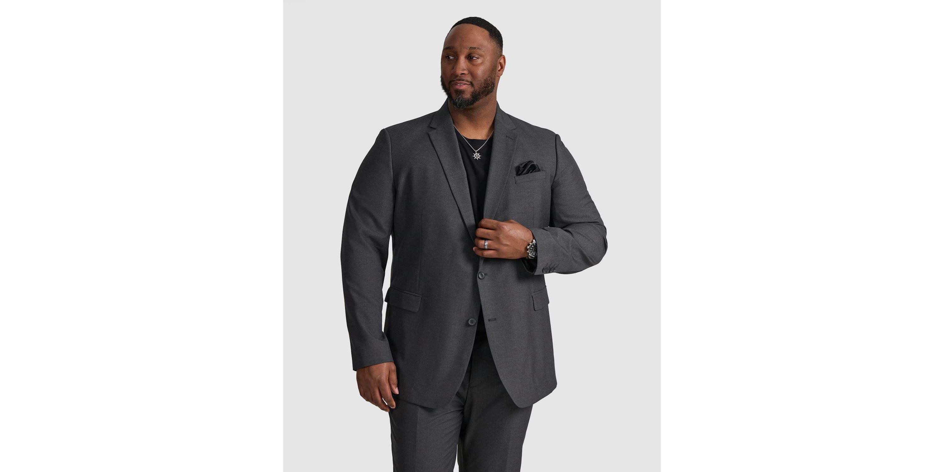 Big & Tall Raymond 2 Button Suit Jacket