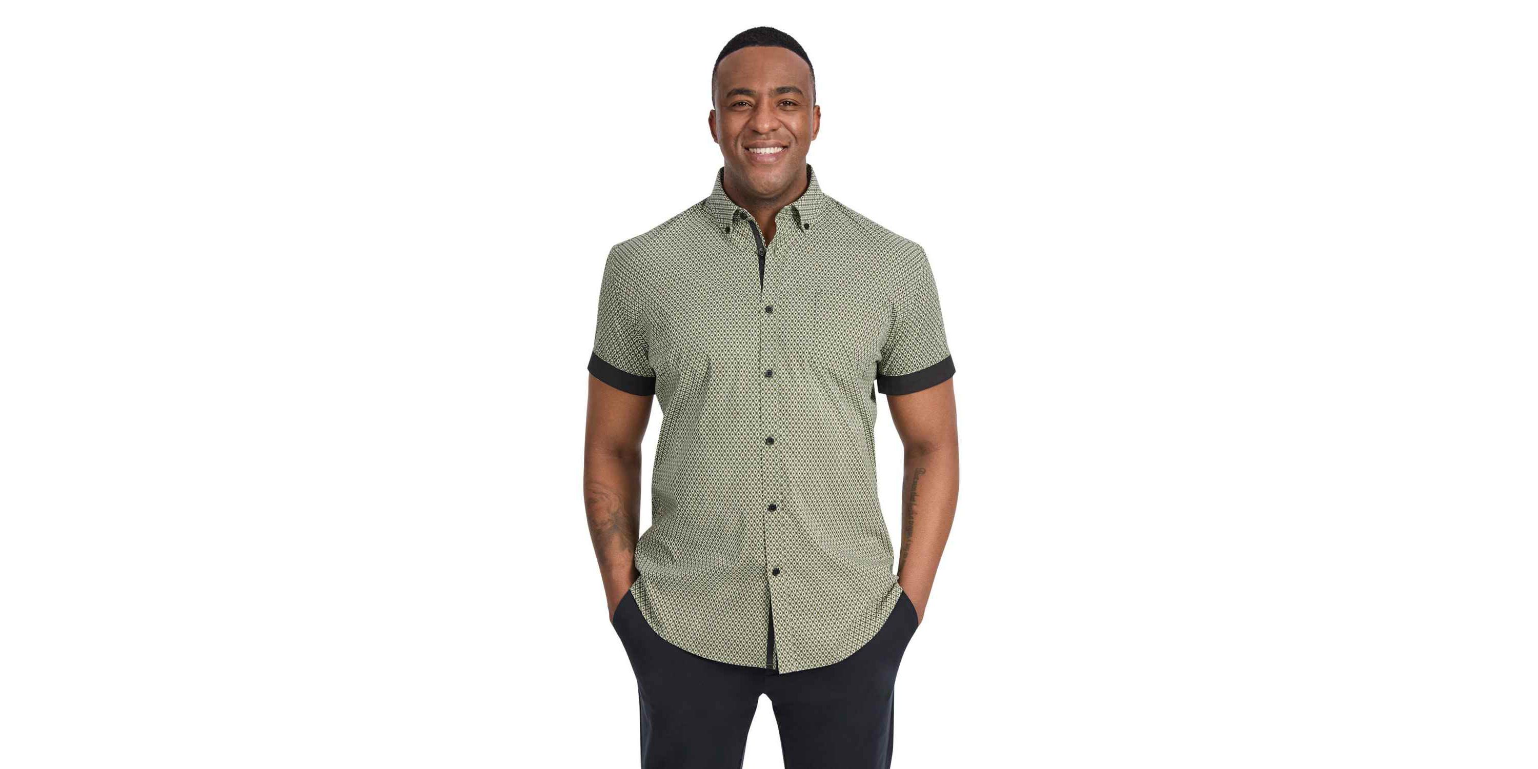 Big & Tall Diamond Stretch Shirt